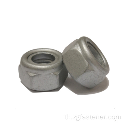 DIN985 DACROMET HEXAGON LOCK NUT M10 M16 น็อตล็อคเหล็กคาร์บอน